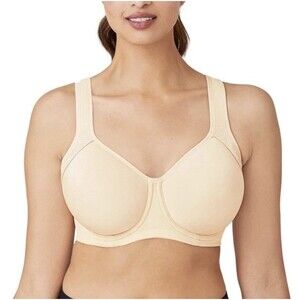 WACOAL Lindsey Sport Contour Underwire Bra Sand Beige 853302 Sz 32DDD